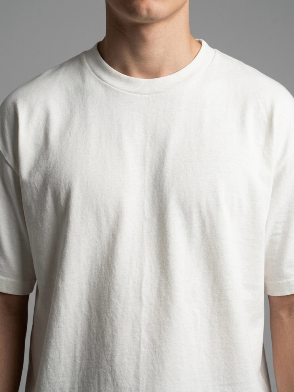 Classic Crew Neck Men's T-Shirt in White